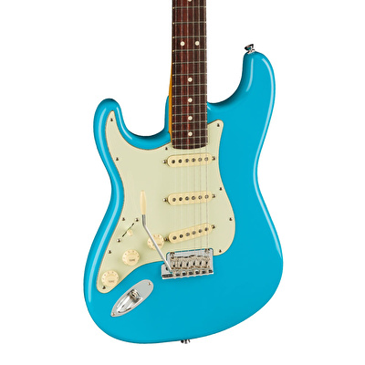 Fender American Professional II Stratocaster Left-Hand Gülağacı Klavye Miami Blue Solak Elektro Gitar