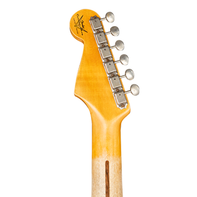 Fender Custom Shop W21 Limited Edition 1957 Stratocaster Journeyman Relic Akçaağaç Klavye Wide Fade Chocolate 2 Tone Sunburst Elektro Gitar