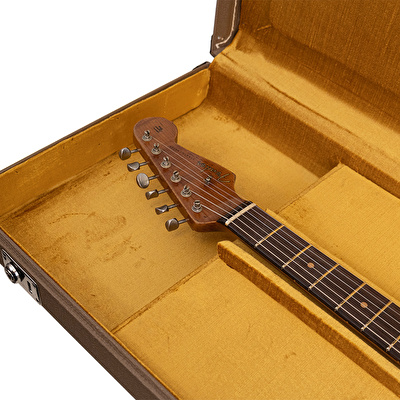 Fender Custom Shop Limited Edition Dual-Mag II Stratocaster Super Heavy Relic Aged Black Elektro Gitar