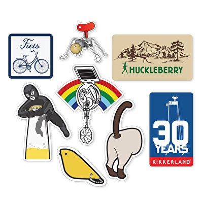 KIKKERLAND Stickers Asst 2