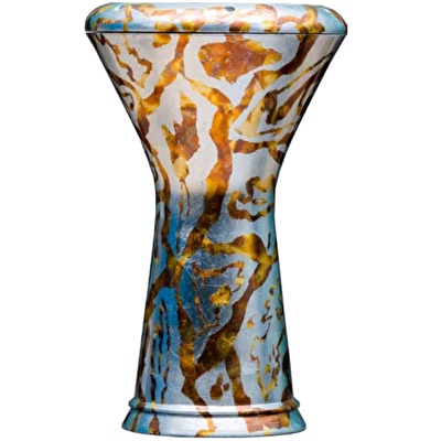 GEF ELFAN G22-6401 Altın&Gümüş Renk Kaplamalı Darbuka 22 cm