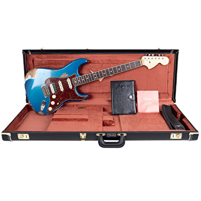 Fender Custom Shop Limited Edition 1967 Stratocaster HSS Heavy Relic Aged Aquamarine Metallic Elektro Gitar