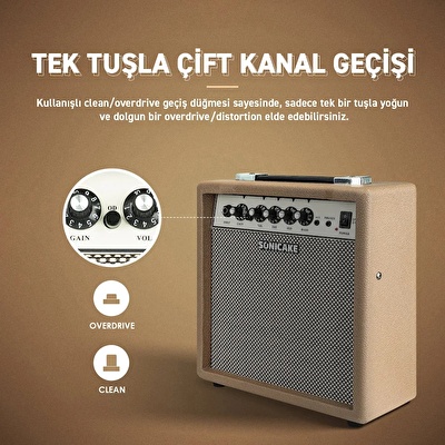 Sonicake Sprint 15W Elektro Gitar Amfisi