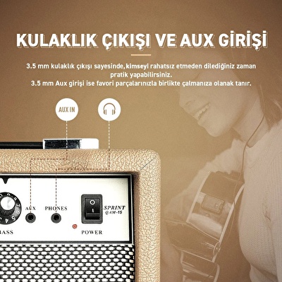 Sonicake Sprint 15W Elektro Gitar Amfisi