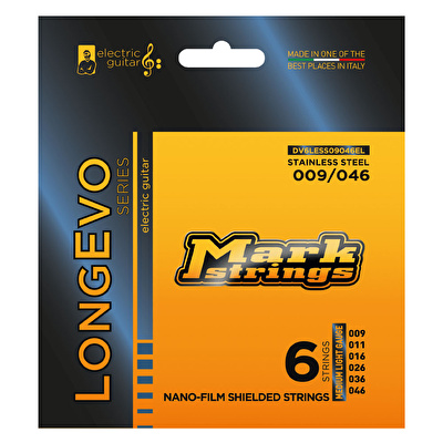 Mark Strings Longevo Stainless Steel Nanofilm Shielded 09-46 Elektro Gitar Teli