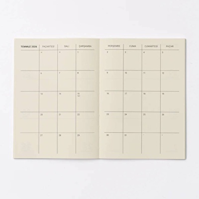 PAPER STREET 2026 Haftalık Ajanda - Geo