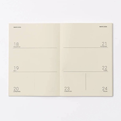 PAPER STREET 2026 Haftalık Ajanda - Geo