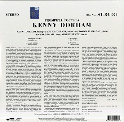 Kenny Dorham – Trompeta Toccata (2020 Blue Note 80 Vinyl Reissue Series)