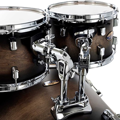 PEARL DMP905/C262 Decade Maple Satin Black Burst 5 Parça (20B/10T/12T/14F/14S) Aksamlı Akustik Davul Seti