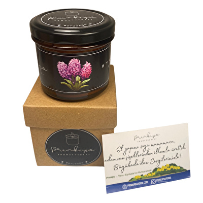 PRINKIPO Sümbül Kokulu Soya Mumu (130 ml)