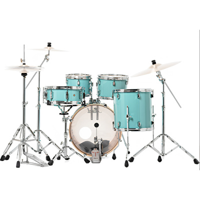 PEARL DMP905/C884 Decade Maple Turkuaz 5 Parça (20B/10T/12T/14F/14S) Aksamlı Akustik Davul Seti