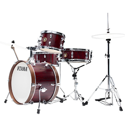 TAMA LJL48H4-SBE Club JAM Satin Burgundy Elm 4 Parça (18B/10T/14F/13S) Aksamlı Akustik Davul Seti