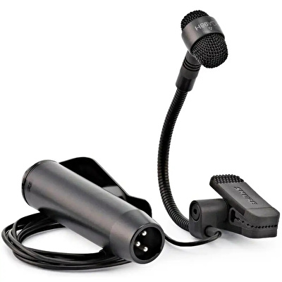 Shure PGA98H-XLR Kıskaçlı Nefesli Mikrofonu ve 15Ft XLR Kablosu