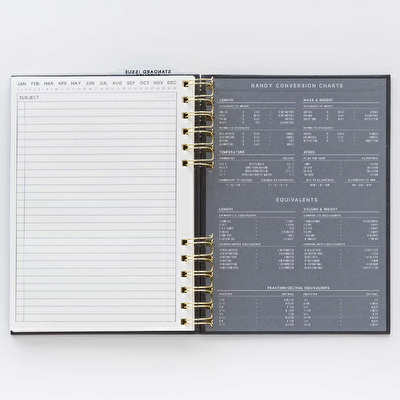 DESIGNWORKS INK Standard Issue Spiralli Defter Siyah