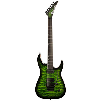 Jackson Pro Plus Serisi Dinky DKAQ Abanoz Klavye Emerald Green Elektro Gitar