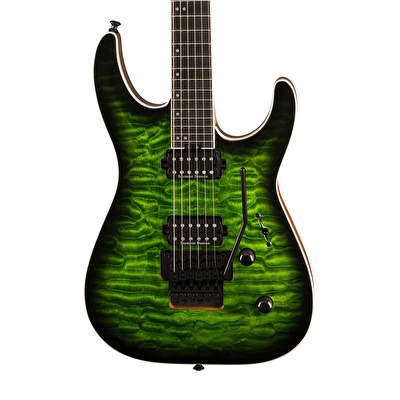 Jackson Pro Plus Serisi Dinky DKAQ Abanoz Klavye Emerald Green Elektro Gitar