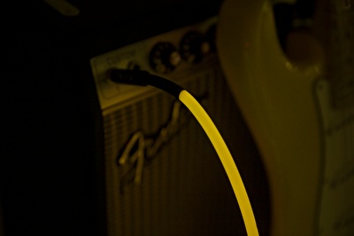Fender Professional Glow in the Dark Cable 3 Metre Turuncu Kablo