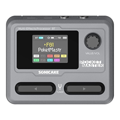 Sonicake Pocket Master Gri Gitar Efekt Prosesörü
