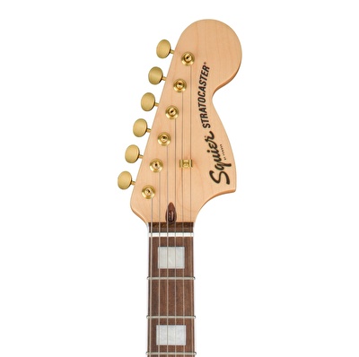 Squier 40th Anniversary Stratocaster Gold Edition Laurel Klavye Mavi Elektro Gitar