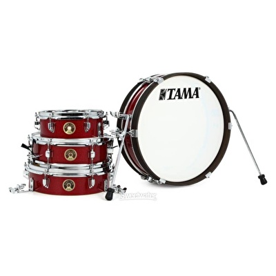 TAMA LJK48P-BRM Club-JAM Pancake Burnt Red Mist 4 Parça (18B/10T/13F/12S) Akustik Davul Seti