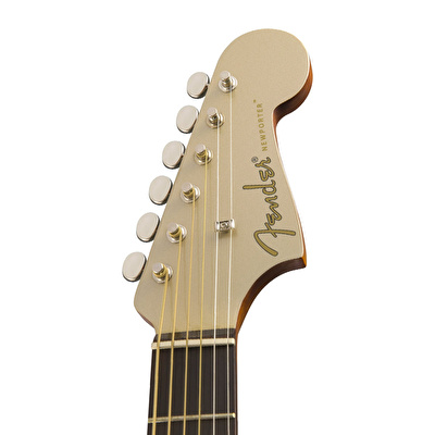 Fender Newporter Player Ceviz Klavye Champagne Elektro Akustik Gitar