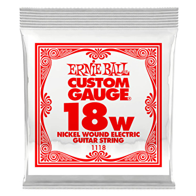 Ernie Ball P01118 .018 Nikel Sargılı Elektro Gitar RE(D) Tek Tel