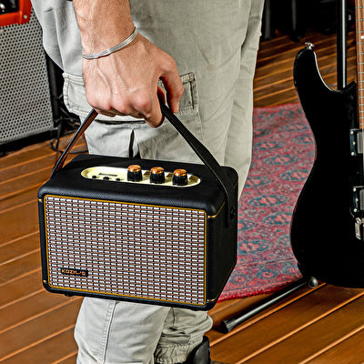 KOZMOS Blaze-30BK Uygulama ile Kontrol Edilebilen Elektro Gitar Amfisi ve Bluetooth Hoparlör