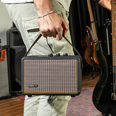 KOZMOS Blaze-30BK Uygulama ile Kontrol Edilebilen Elektro Gitar Amfisi ve Bluetooth Hoparlör