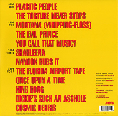Frank Zappa – You Can't Do That On Stage Anymore (Yellow & Red Transparent Vinyl)
