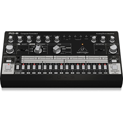 BEHRINGER RD-6-BK RHYTHM DESIGNER Analog Davul Makinesi (Siyah)