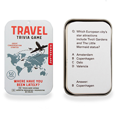 KIKKERLAND Trivia Game İngilizce Seyahat Bilgi Yarışması Oyunu