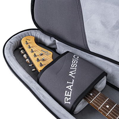 Real Mission CoolVox-E Grey Elektro Gitar Taşıma Çantası