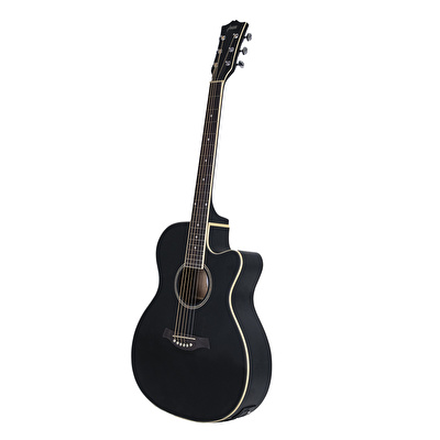 HAZE F-560CEQMBK Siyah Elektro Akustik Gitar