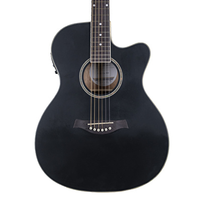 HAZE F-560CEQMBK Siyah Elektro Akustik Gitar