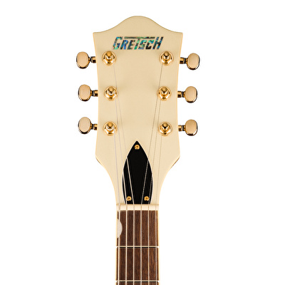 Gretsch Electromatic Pristine LTD Center Block Double-Cut Bigsby Laurel Klavye Beyaz - Altın Elektro Gitar