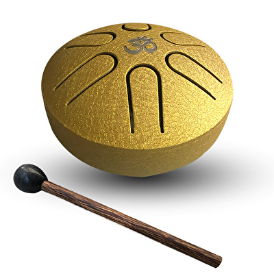 YOGIXO Tongue Drum Mini 6 Notalı 3″ Altın