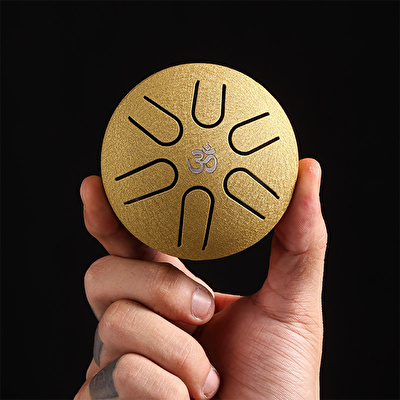 YOGIXO Tongue Drum Mini 6 Notalı 3″ Altın