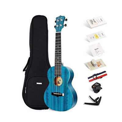 Enya EUC-25D/BL Concert Ukulele w/Gigbag Dahil