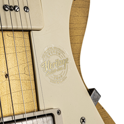 HERITAGE Custom Shop Build 1368 H-150 P90 Neck w/Case Gold Top Artisan Aged Elektro Gitar
