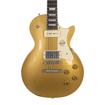 HERITAGE Custom Shop Build 1368 H-150 P90 Neck w/Case Gold Top Artisan Aged Elektro Gitar
