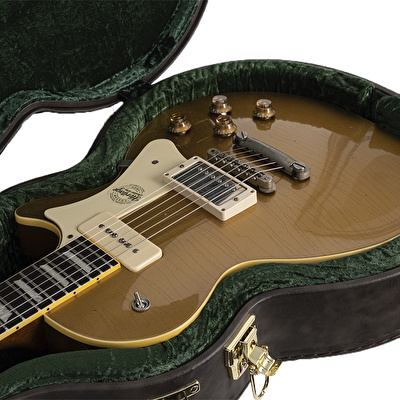 HERITAGE Custom Shop Build 1368 H-150 P90 Neck w/Case Gold Top Artisan Aged Elektro Gitar