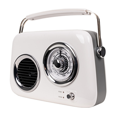 KOZMOS FB-R302-WH Beyaz Retro Radyo ve Bluetooth Hoparlör
