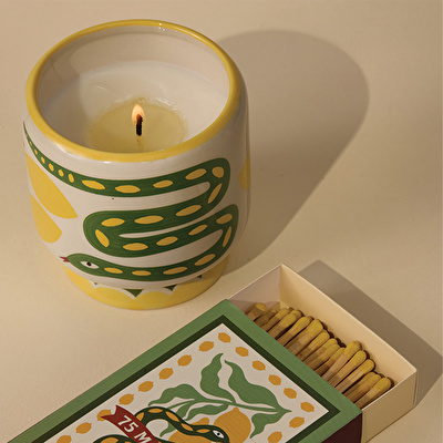 PADDYWAX Adopo Seramik Kutulu Mum Yılan