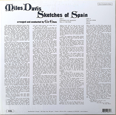 Miles Davis – Sketches Of Spain (2020 Anniversary Collection, 45 RPM, Blue Translucent Vinyl)