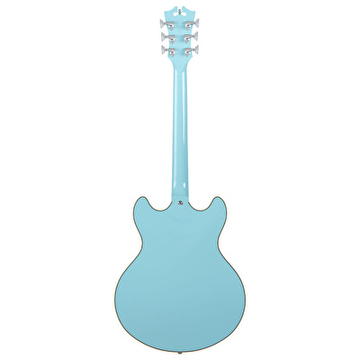 DANGELICO  Premier DC Double Cutaway w/stpbr tailpiece Sky Blue Elektro Gitar