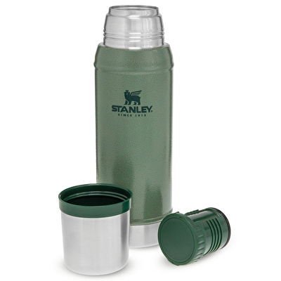 STANLEY 0.75 L Classic Legendary Bottle Hammertone Green - Yeşil Matara