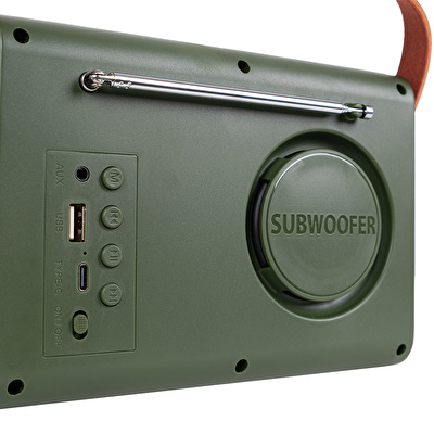 KOZMOS FB-R402-FG Retro Radyo ve Bluetooth Hoparlör