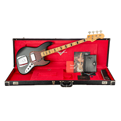 Fender Custom Shop 1968 Jazz Bass Journeyman Relic Aged Black Bas Gitar