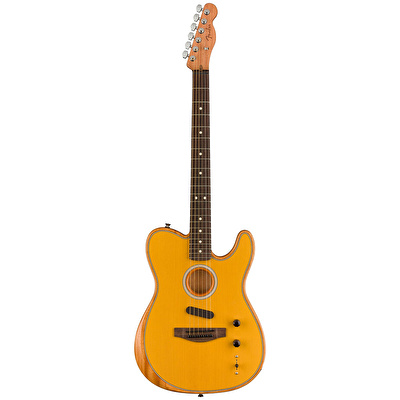 Fender Acoustasonic Player Telecaster Gülağacı Klavye Butterscotch Blonde Elektro Akustik Gitar
