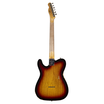 Fender Custom Shop Limited Edition 1960 Telecaster Custom Relic Gülağacı Klavye Chocolate 3 Ton Sunburst Elektro Gitar